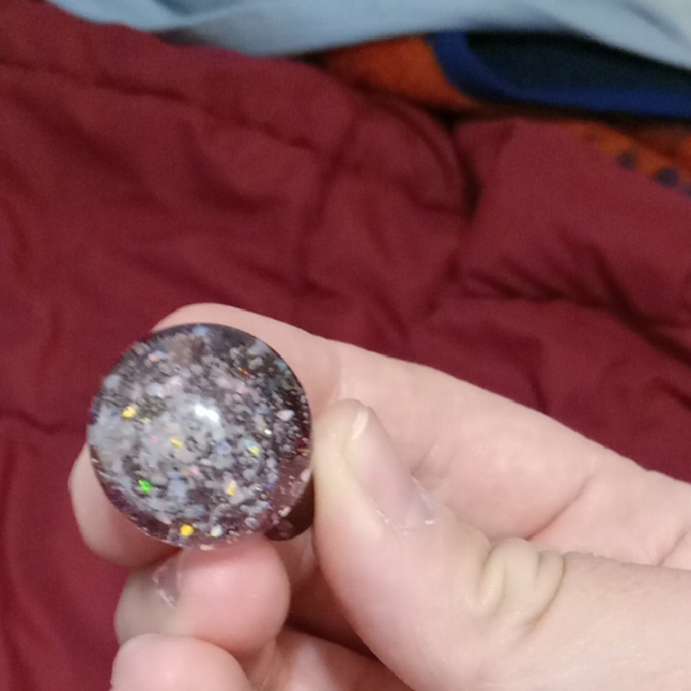 Handcrafted Glitter Resin Pendant